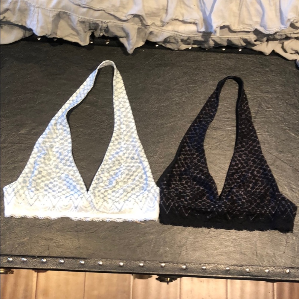 Two Free People bralettes